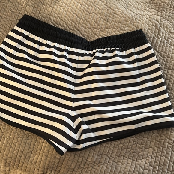 Nike black and white striped shorts. - Picture 2 of 3